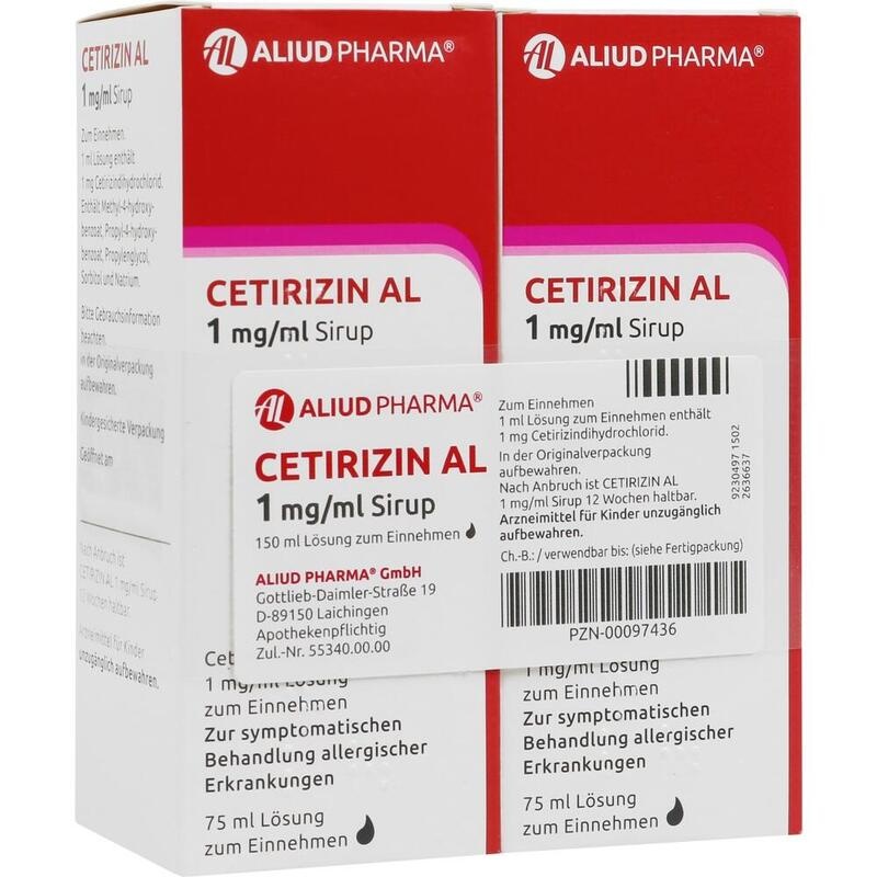 CETIRIZIN AL 1 mg/ml Sirup