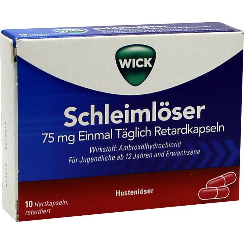 WICK Schleimlöser 75 mg einmal täglich Retardkaps.