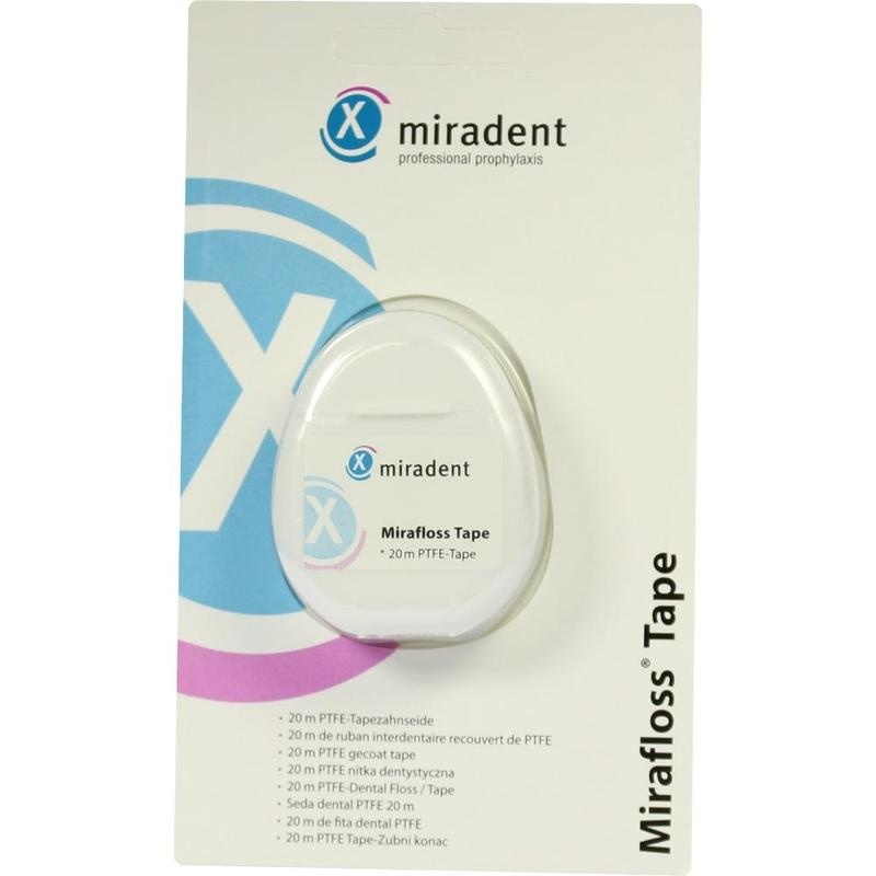 MIRADENT Zahnseide Mirafloss Tape teflonbeschicht.