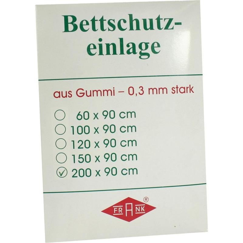 BETTEINLAGE Gummiplatte 0,3 mm 90x200 cm weiß