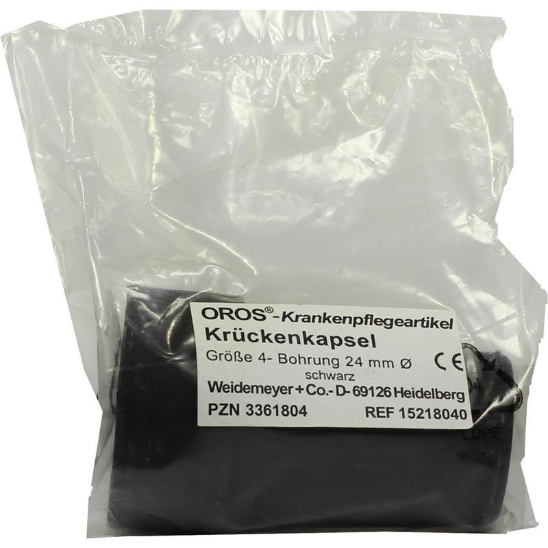 KRÜCKENKAPSEL Gr.4 24 mm schwarz