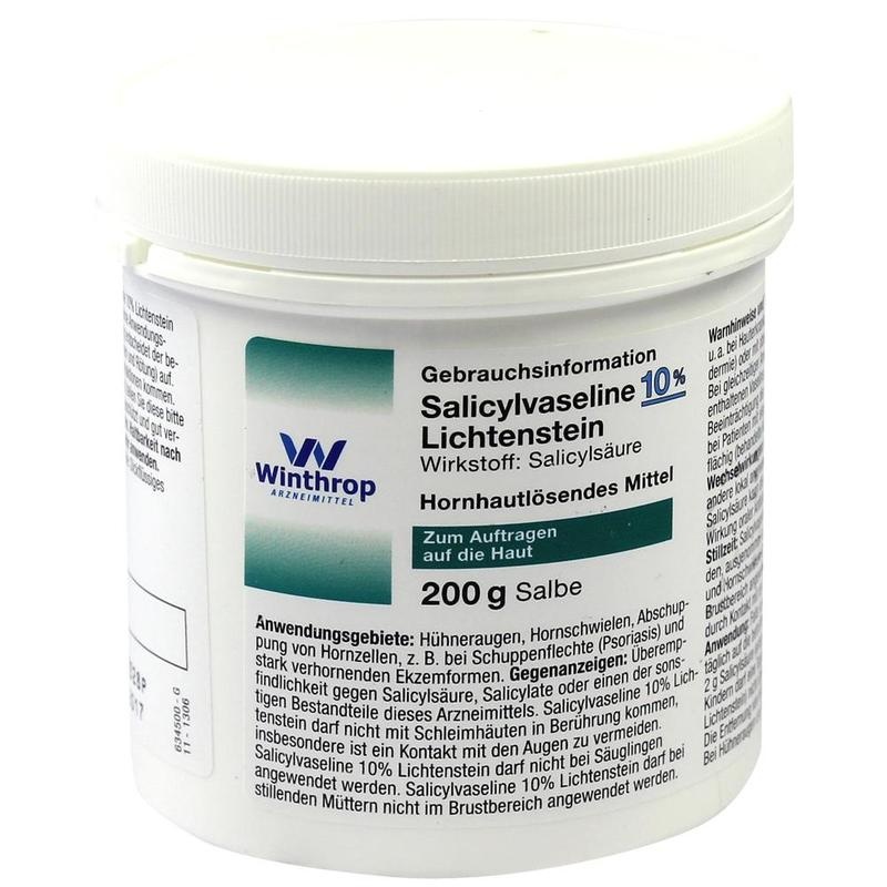SALICYLVASELINE 10% Lichtenstein