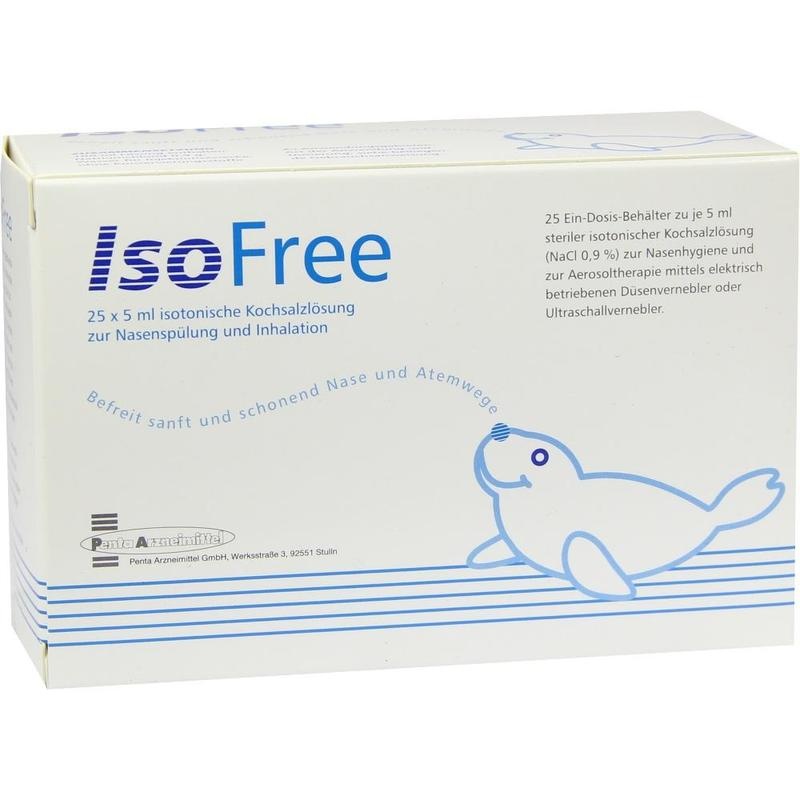 ISOFREE Isot.Kochsalzlsg.z.Nasenspül.+Inh.EDP