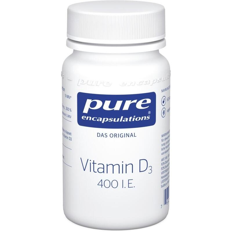 PURE ENCAPSULATIONS Vitamin D3 400 I.E. Kapseln