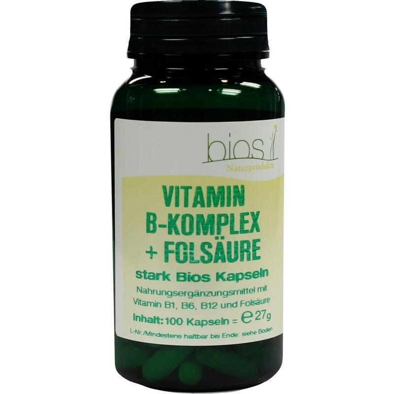 VITAMIN B KOMPLEX+Folsäure stark Bios Kapseln