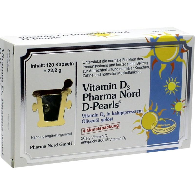 VITAMIN D3 PHARMA Nord 20 μg Kapseln