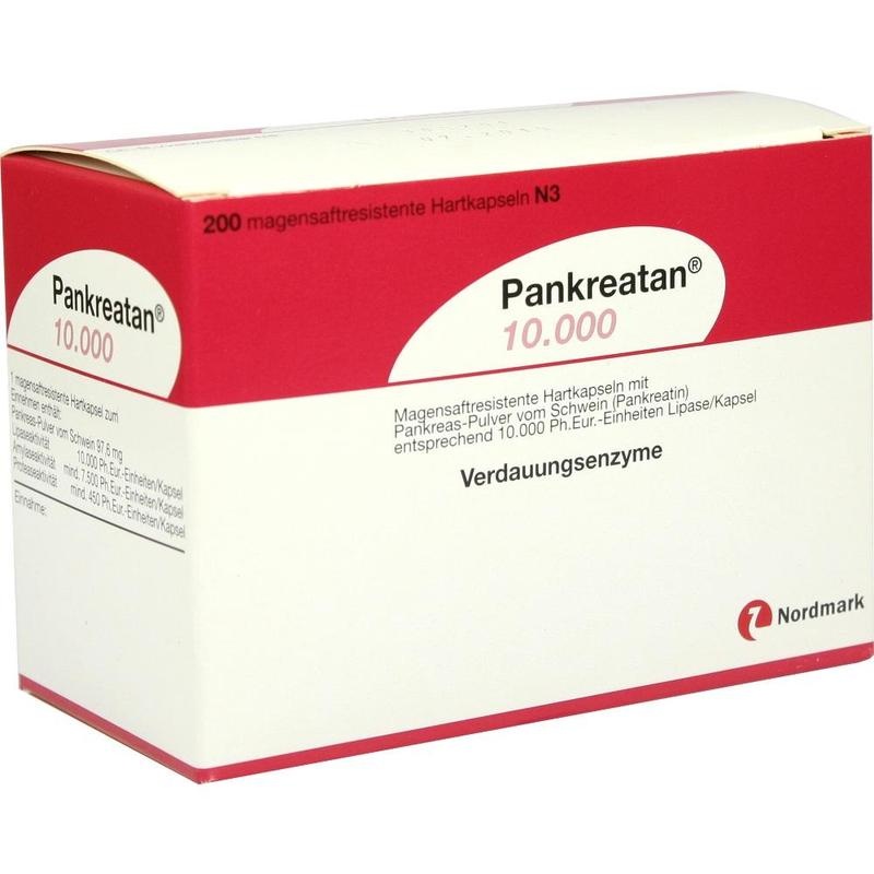 PANKREATAN 10.000 magensaftresistente Hartkapseln