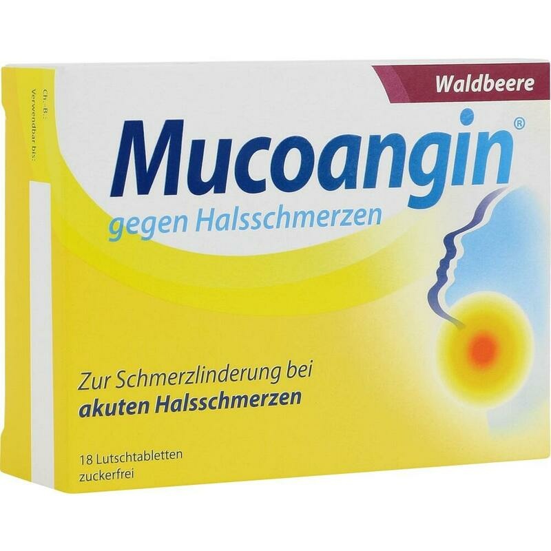 MUCOANGIN Waldbeere 20 mg Lutschtabletten