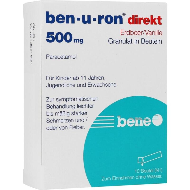 BEN-U-RON direkt 500 mg Granulat Erdbeer/Vanille