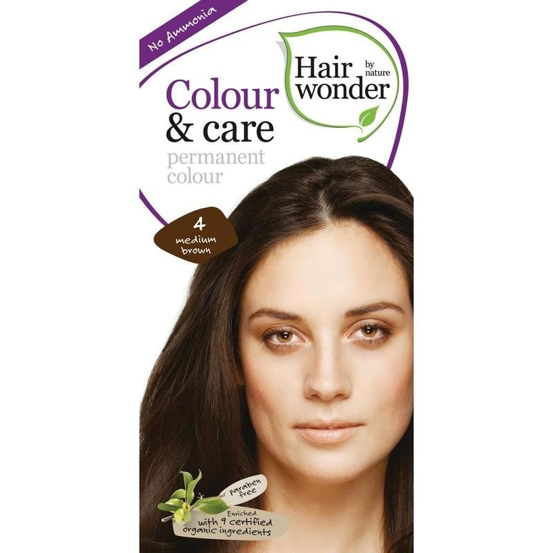 HAIRWONDER Colour & care medium brown 4 Creme