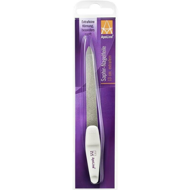 APOLINE Nagelfeile Saphir 13 cm extrafein verchro.