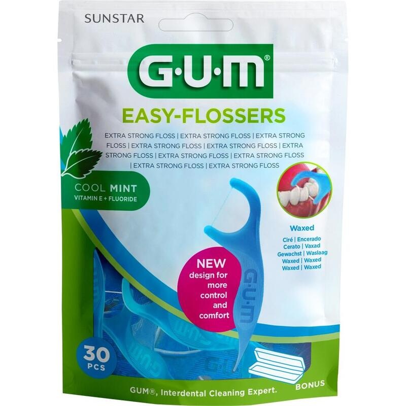 GUM EASY-FLOSSERS Zahnseidesti.gew.mint+Reise-Et.