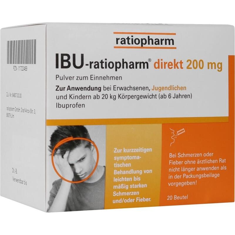IBU-RATIOPHARM direkt 200 mg Pulver zum Einnehmen