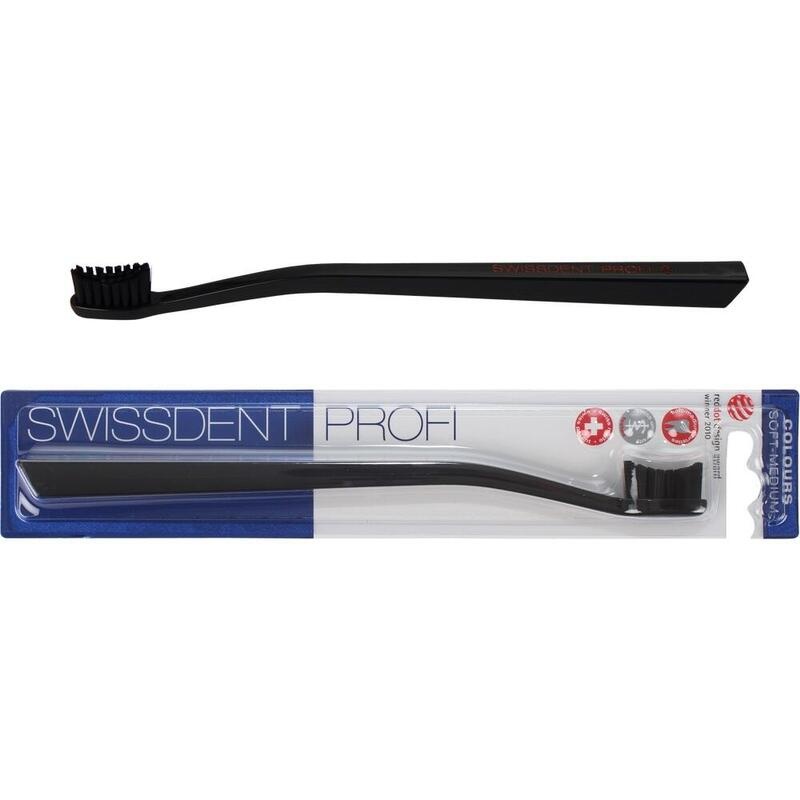 SWISSDENT Profi Colours Zahnb.soft-med.schwarz