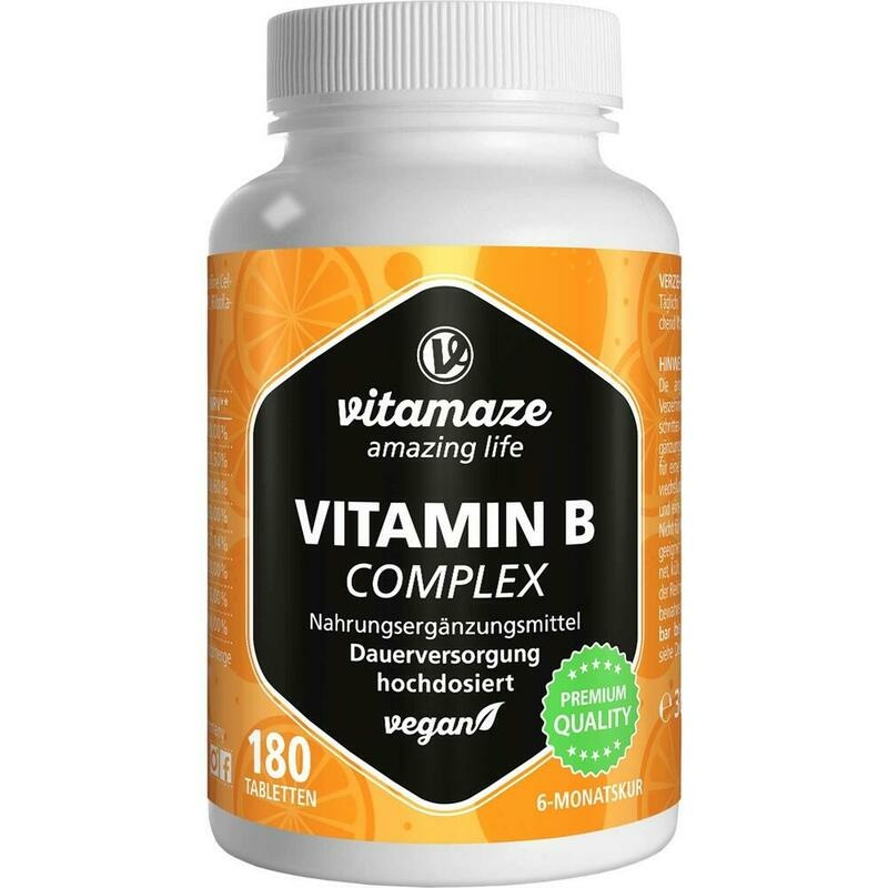 VITAMIN B COMPLEX hochdosiert vegan Tabletten