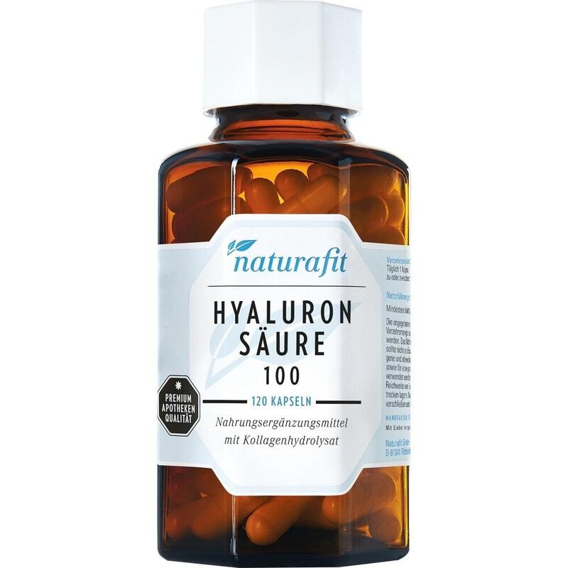 NATURAFIT Hyaluronsäure 100 Kollagenhydrolysat 350