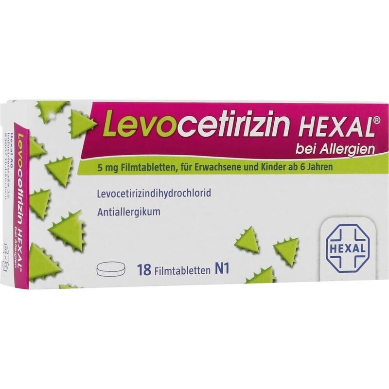 LEVOCETIRIZIN HEXAL bei Allergien 5 mg Filmtabl.