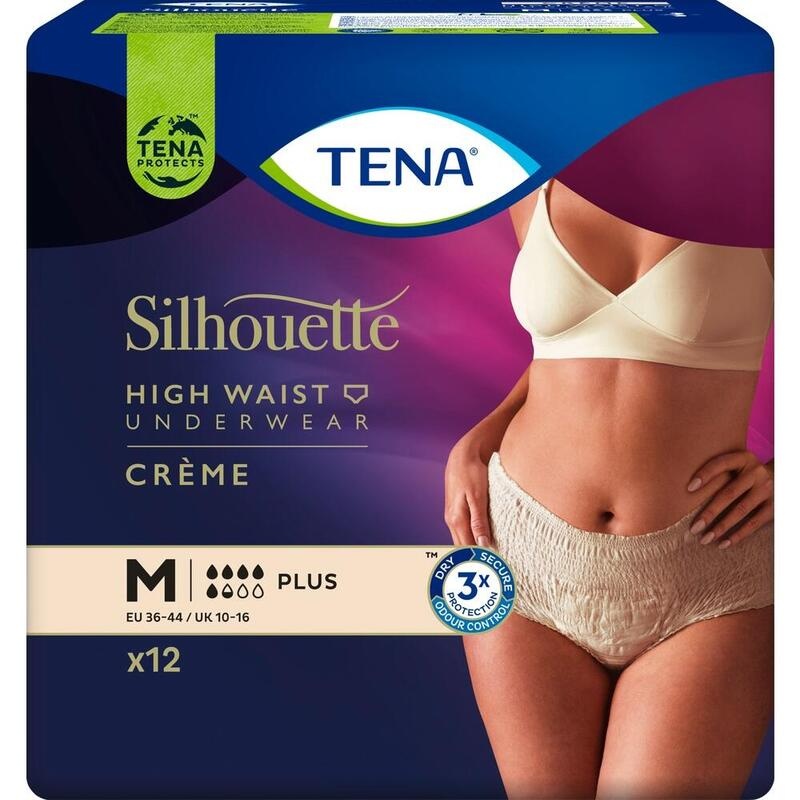 TENA SILHOUETTE plus M creme Inkontinenz Pants
