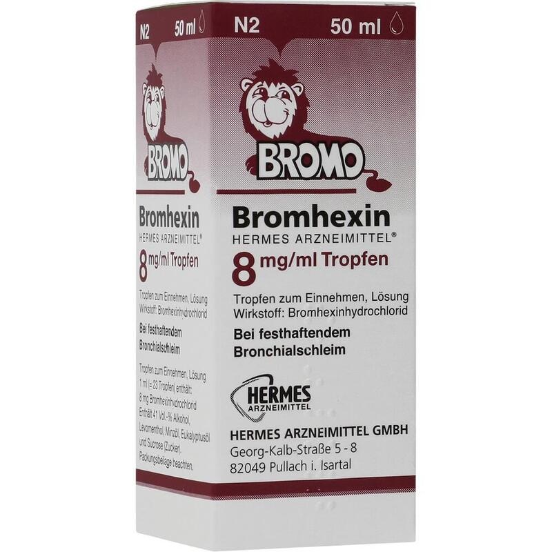 BROMHEXIN Hermes Arzneimittel 8 mg/ml Tropfen