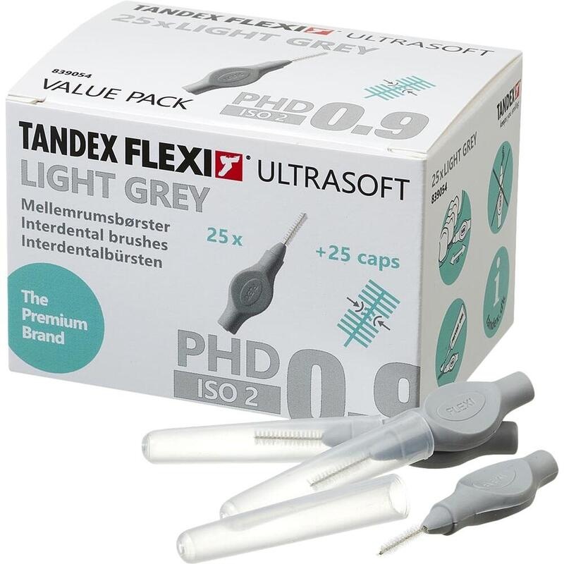 TANDEX FLEXI UltraSoft Bürste PHD 0.9/ISO 2 h.grau