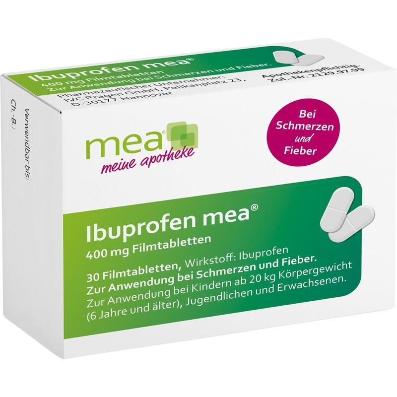 IBUPROFEN mea 400 mg Filmtabletten