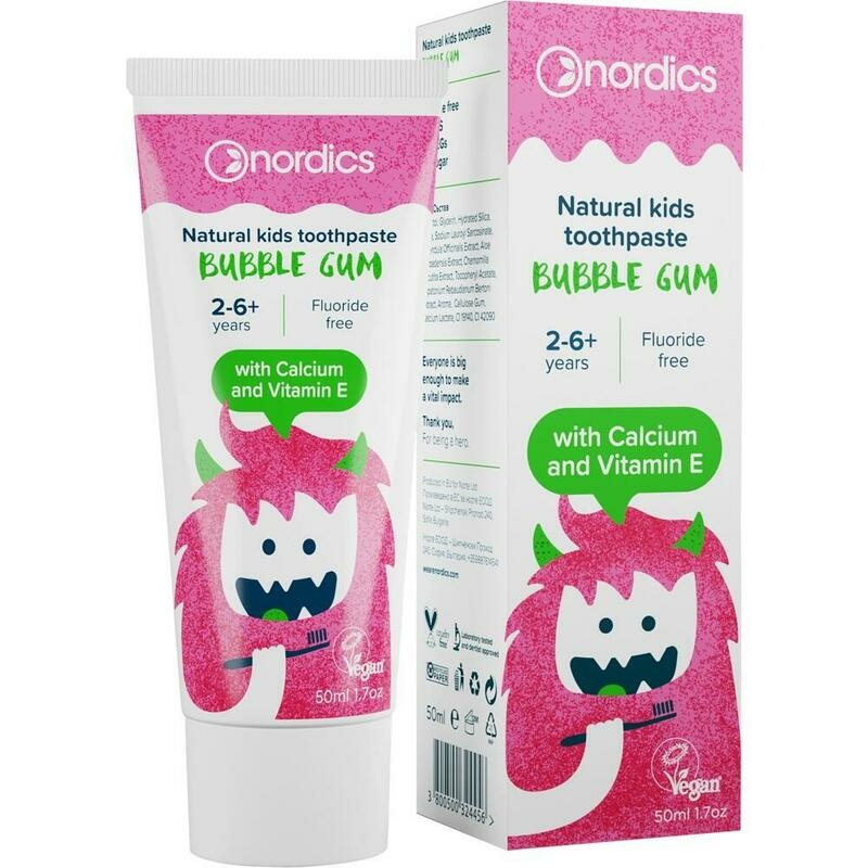 ZAHNPASTA Kids Bubble-Gum ohne Fluor Nordics