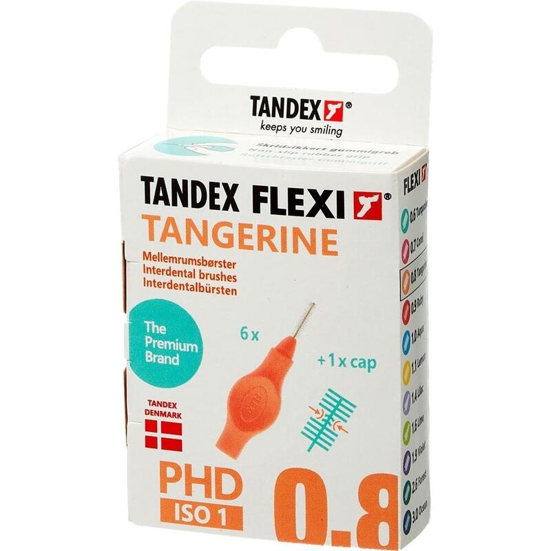 TANDEX FLEXI Interdentalb.PHD 0.8/ISO 1 tangerine