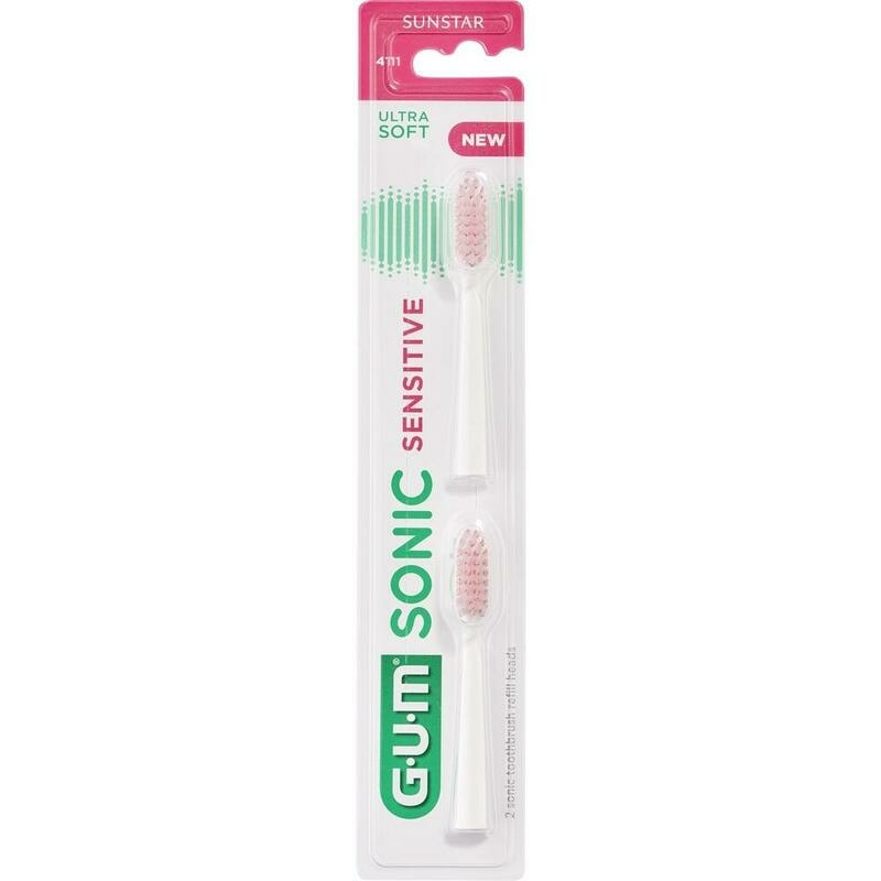 GUM SONIC SENSITIVE Ersatzbürstenköpfe