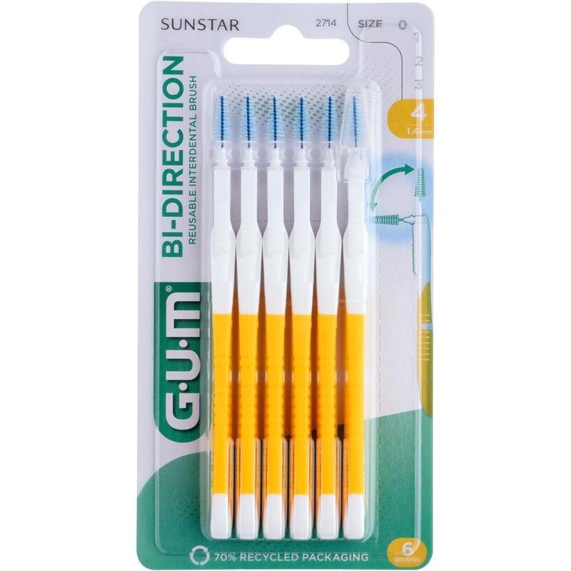 GUM BI-DIRECTION Interdentalb.1,4 mm gelb