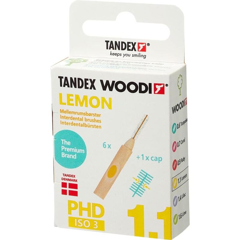 TANDEX WOODI Interdentalb.PHD 1.1/ISO 3 lemon