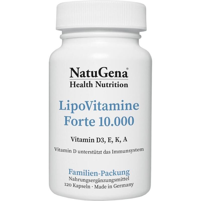 LIPOVITAMINE Forte 10.000 I.E. D3+K2+A+E Kapseln