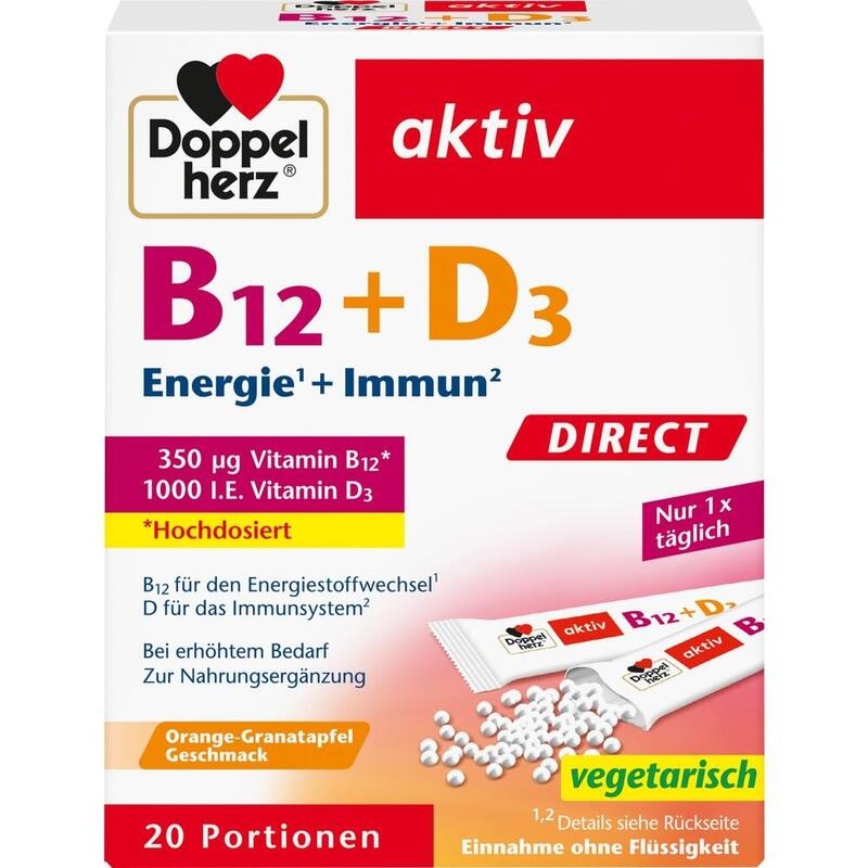DOPPELHERZ B12+D3 DIRECT Pellets