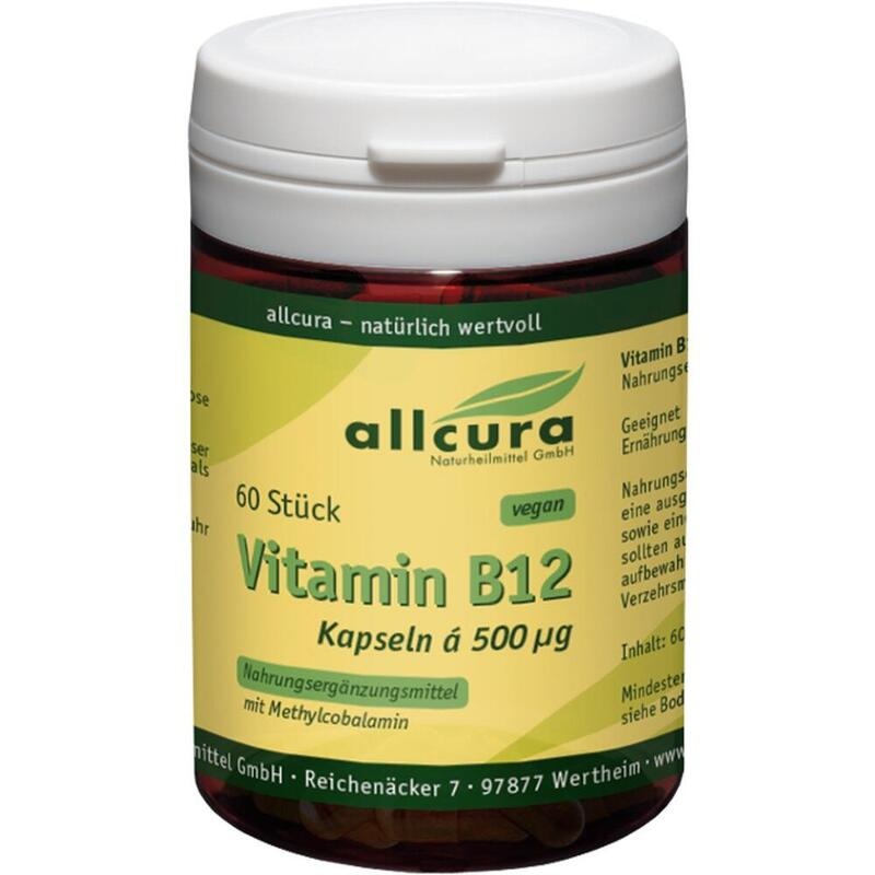 VITAMIN B12 A 500 μg Methylcobalamin Kapseln