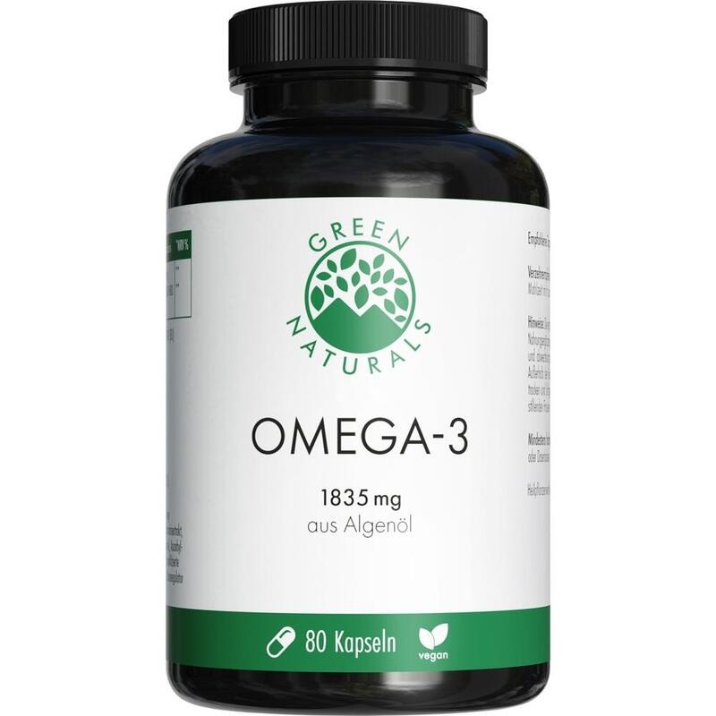 GREEN NATURALS Omega-3 Kapseln 1835 mg vegan+DHA
