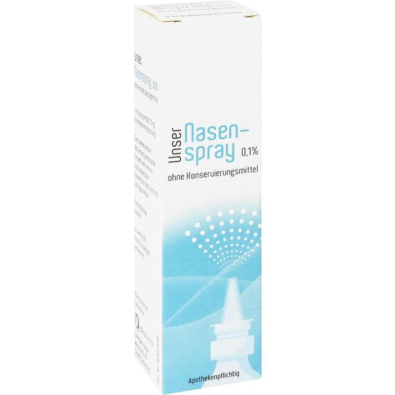 UNSER Nasenspray 0,1% ohne Konservierungsmittel