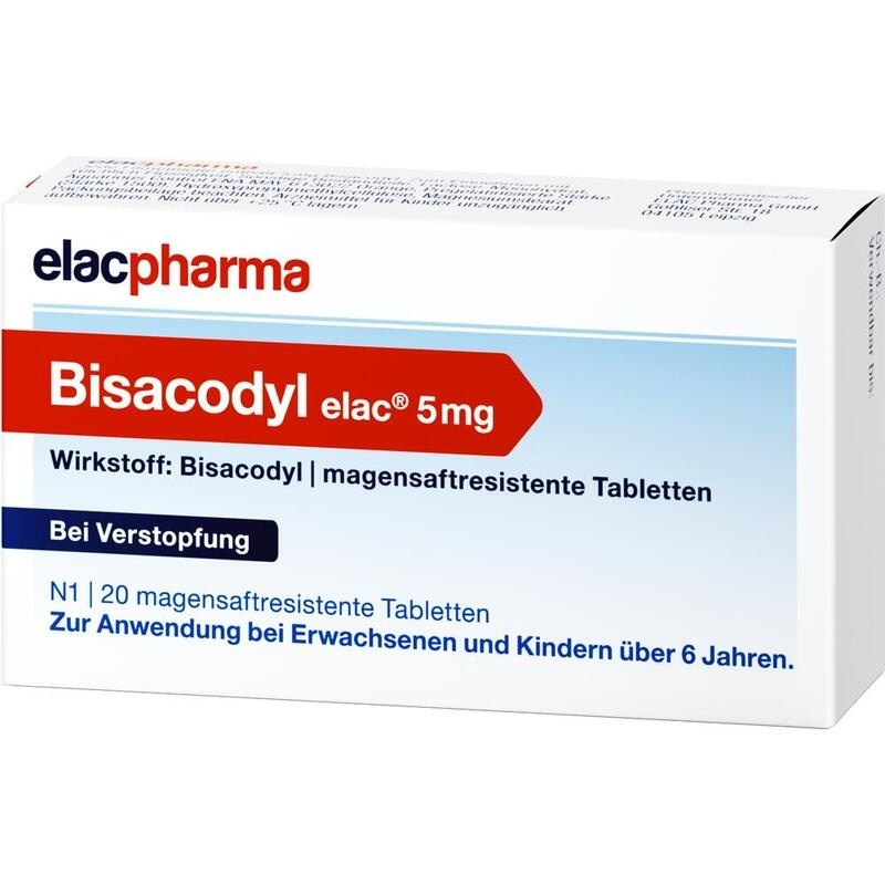 BISACODYL elac 5 mg magensaftresistente Tabletten