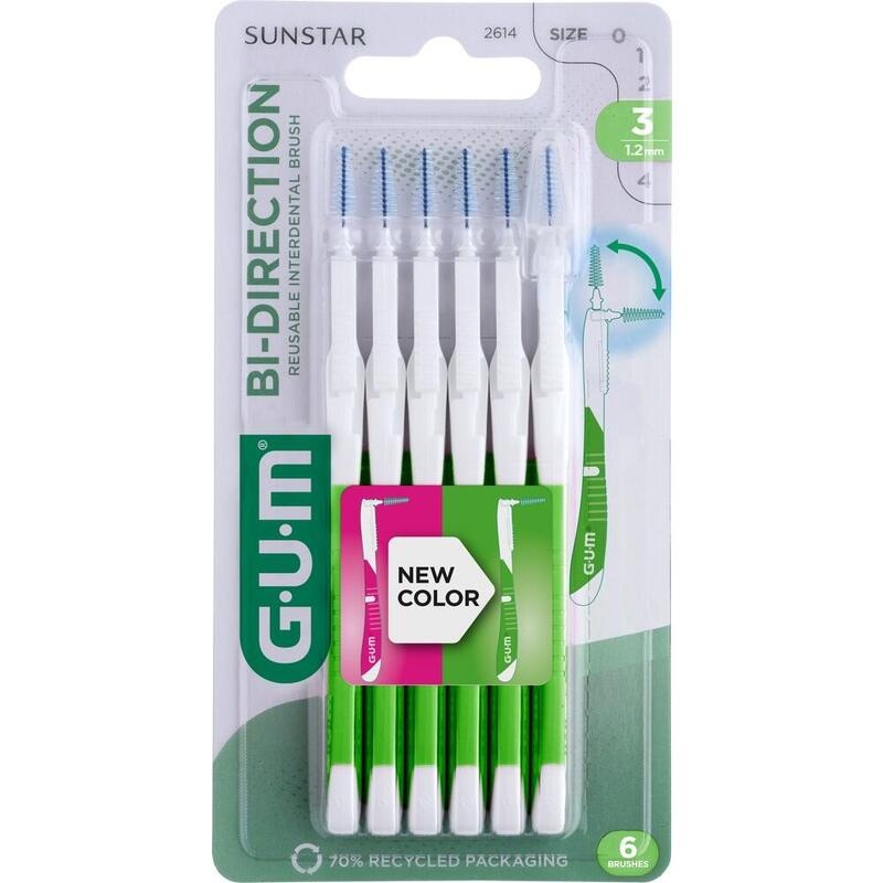 GUM BI-DIRECTION Interdentalb.1,2 mm grün